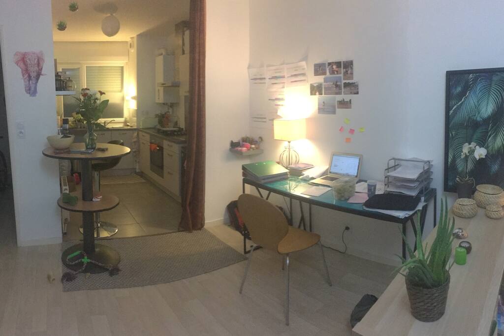 Séjour et cuisine