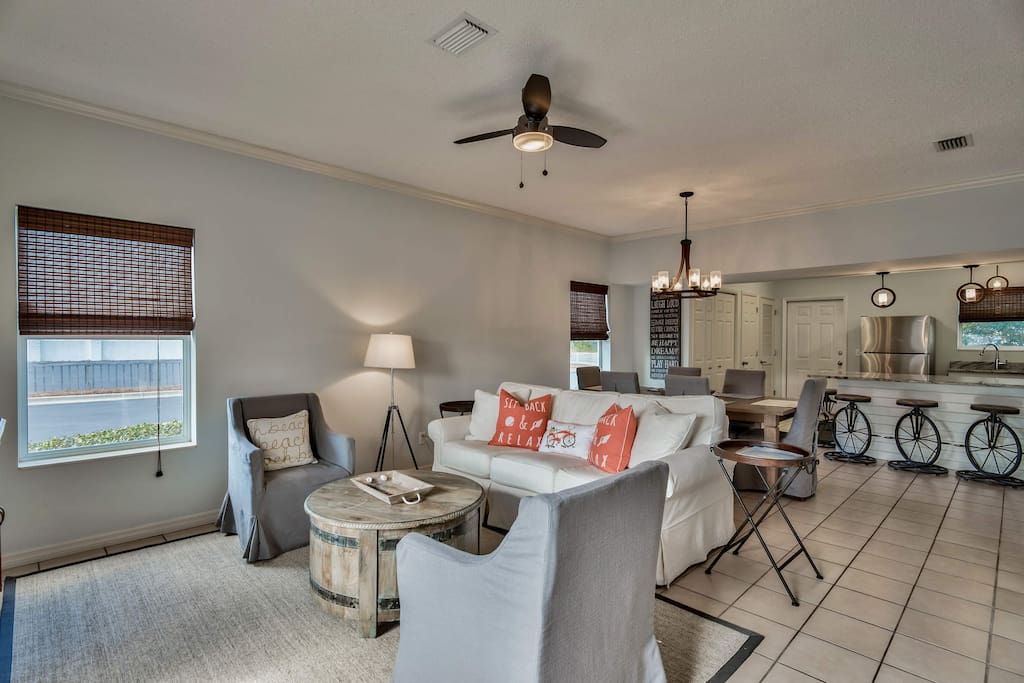 The interior is remarkably spacious with its open-air layout.