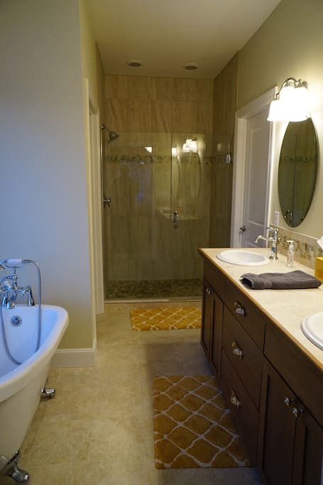 Master bathroom connected to Master bedroom