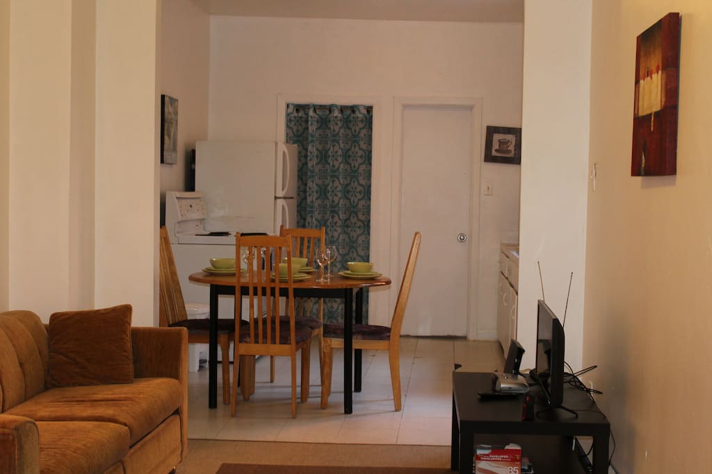 View from the entrance door