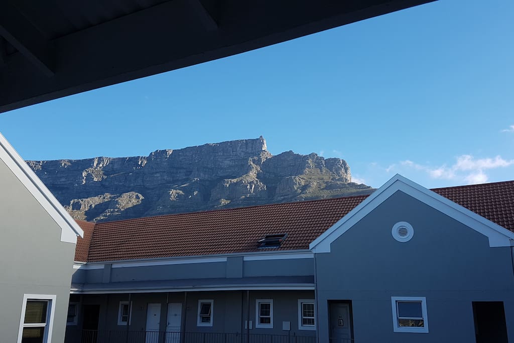 Table Mountain view from front door entrance