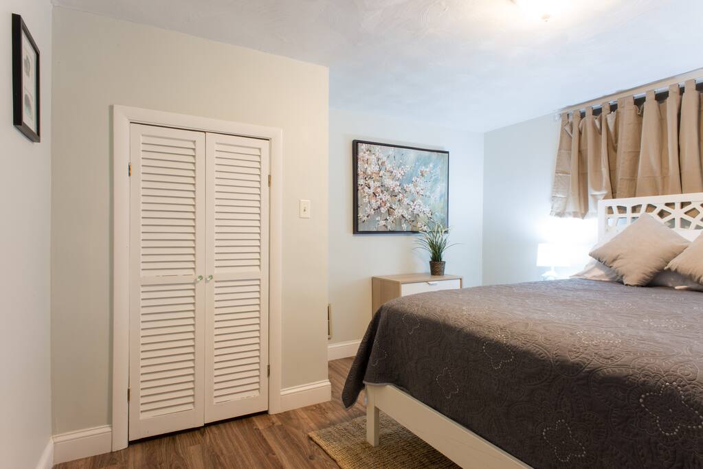 Bedroom with a closet that is all yours to use