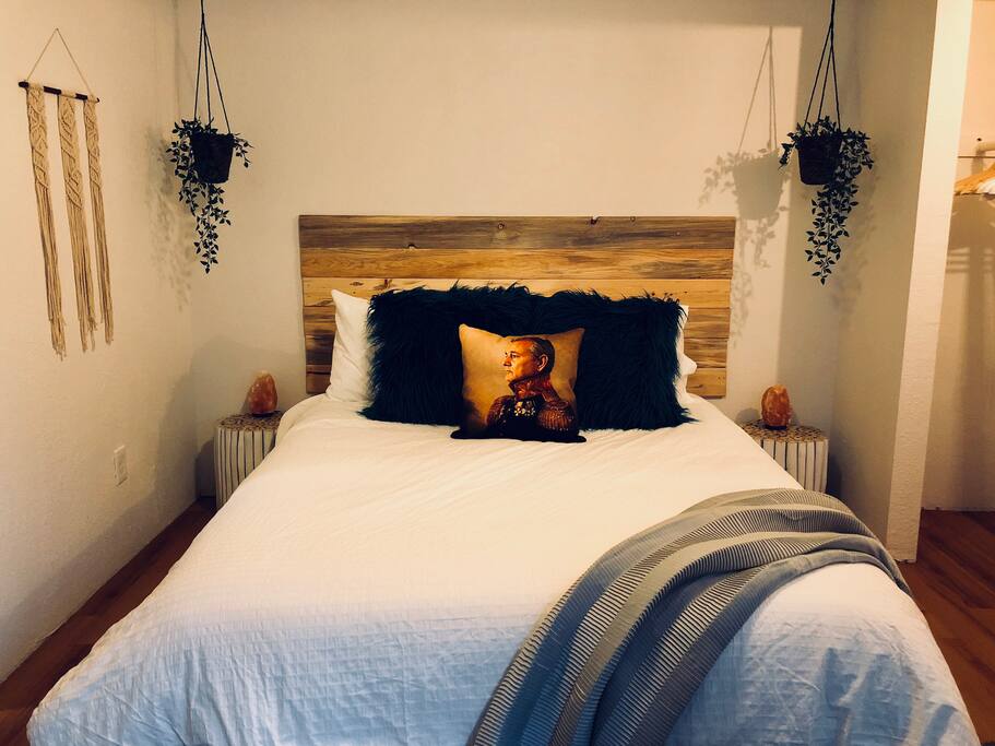 Detail shot of bed