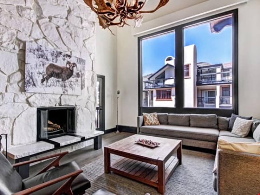 Guests have gorgeous views from the large windows.
