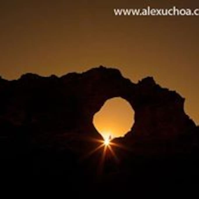Pedra Furada visão noturna.