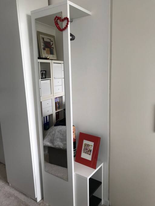 Hanger with mirror