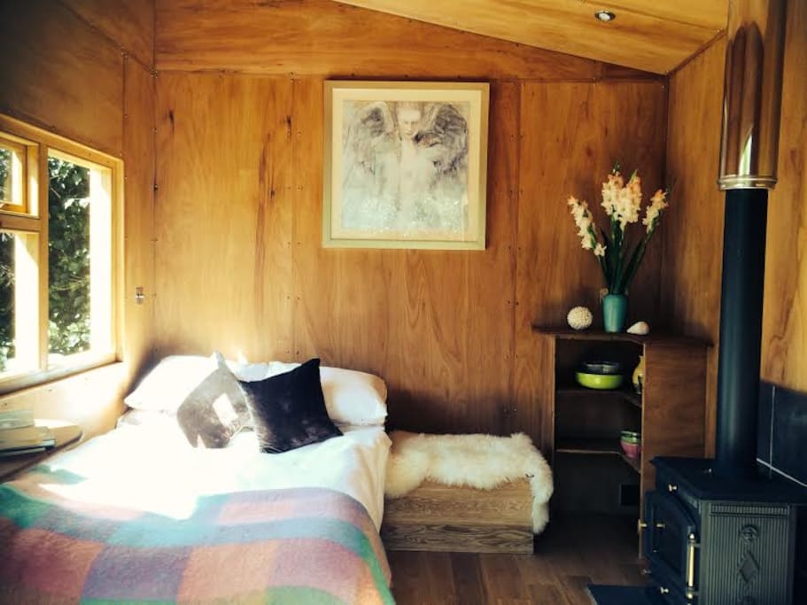 Sun shine pouring in on a Summer's day and a wood burner for cosy winter's nights