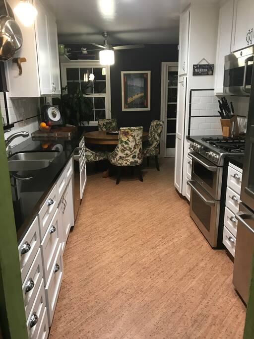 a gourmet kitchen with plenty of spices