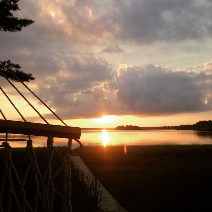 Watching sunsets from the hammock