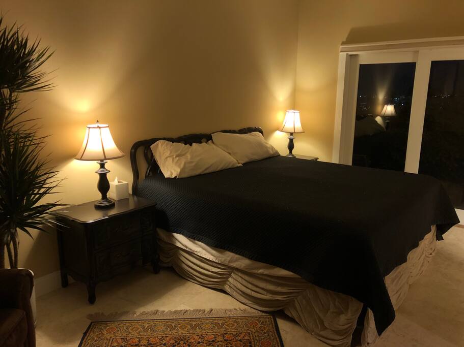 Bedroom quarters at night