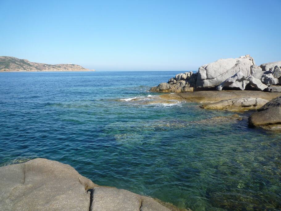 rocher ,baignade