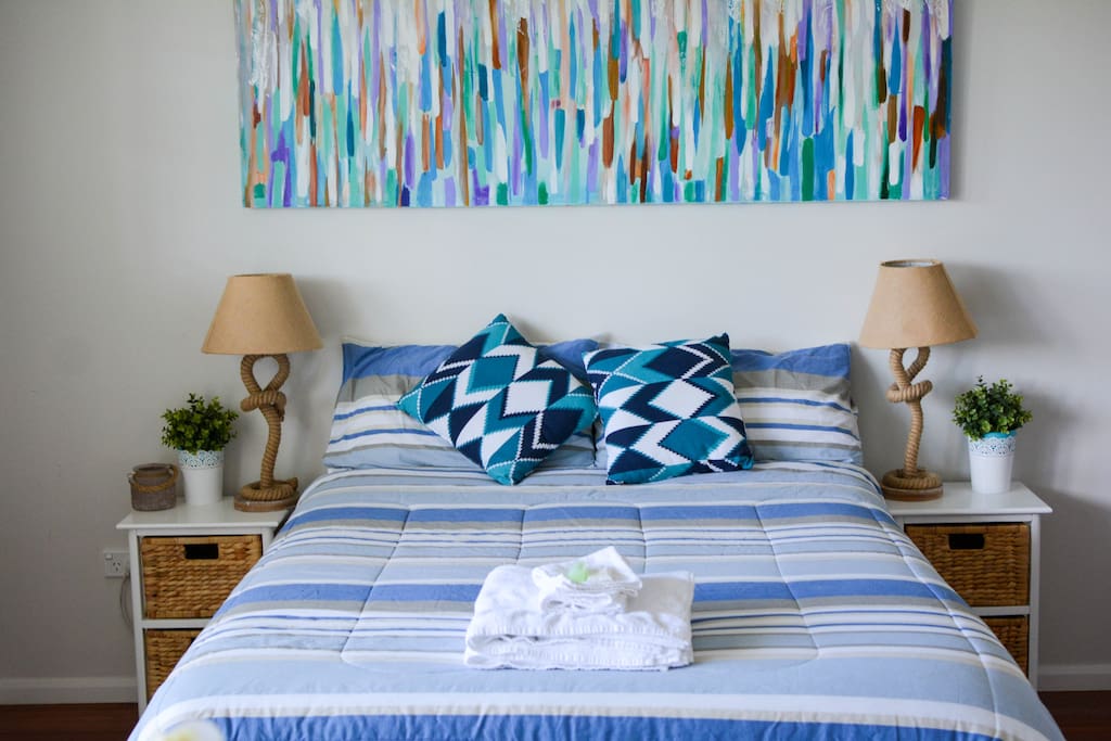 Bedroom One with large walk-in robe