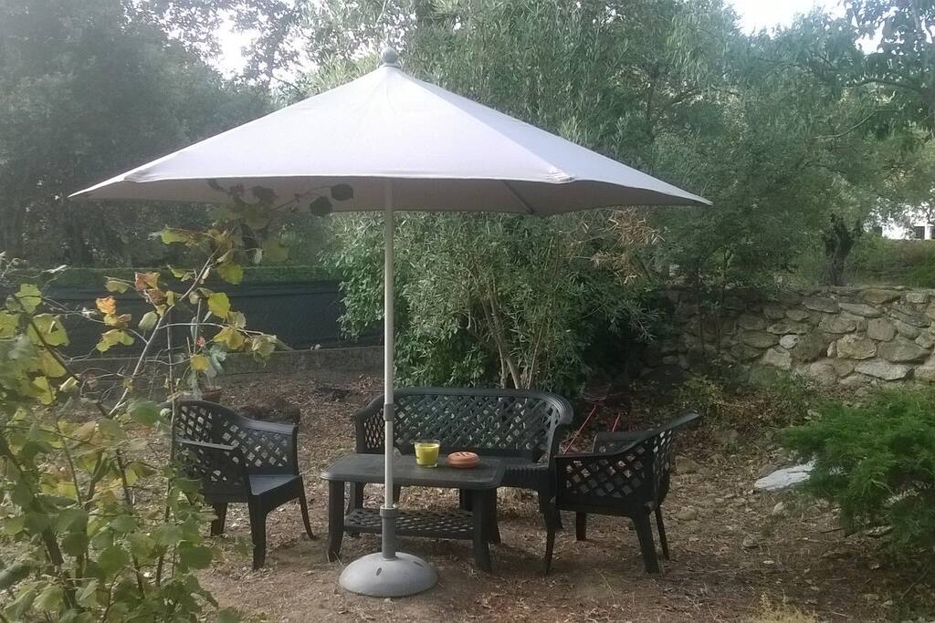 Côté salon de jardin