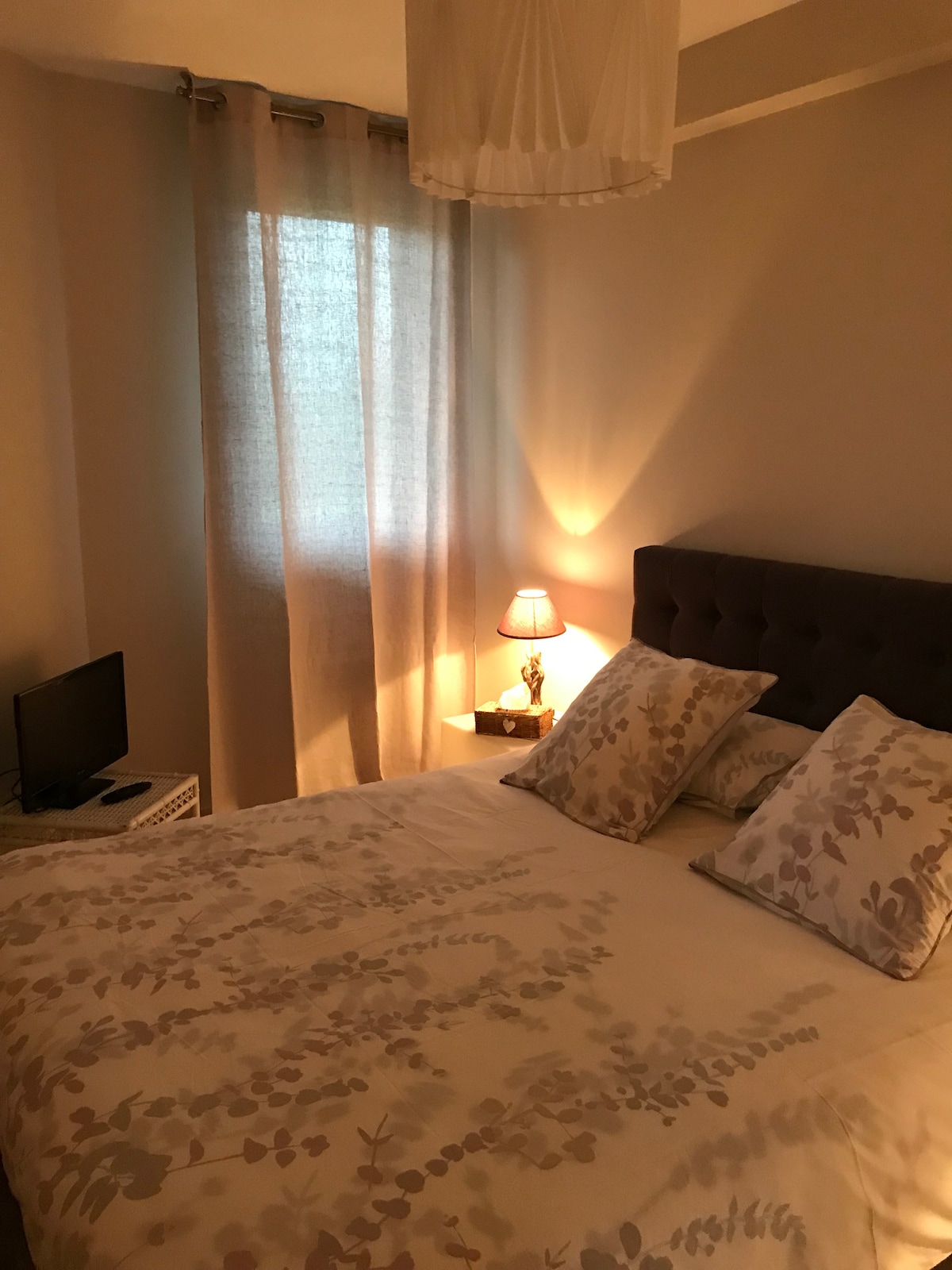 卧室标准双人床+电视