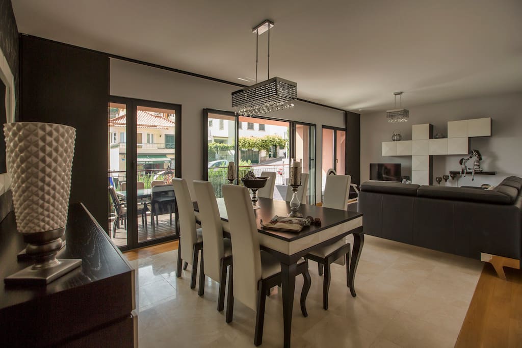 Dining and living areas