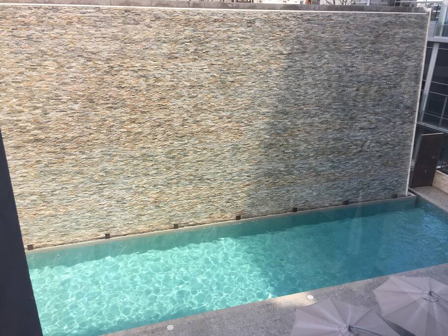 Pool view from balcony