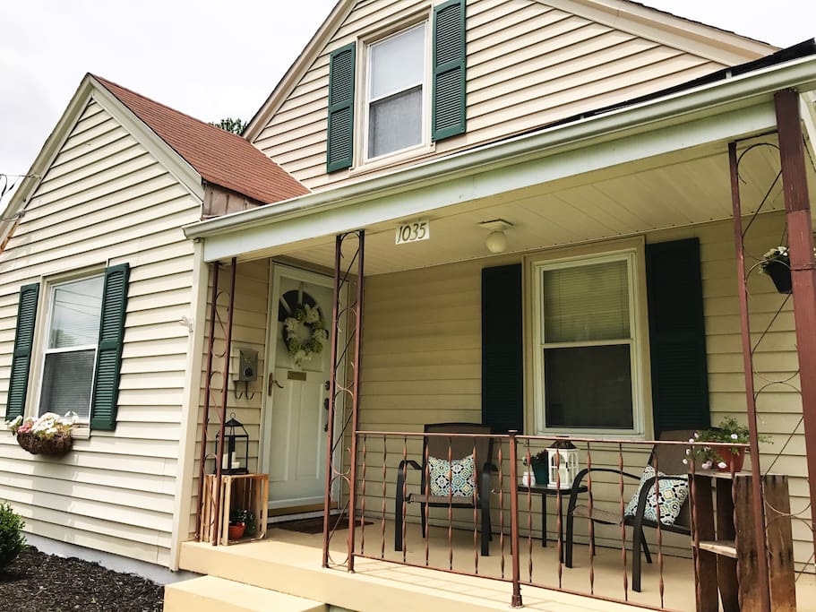 We have an older home in a historic Louisville neighborhood with modern decor and amenities.