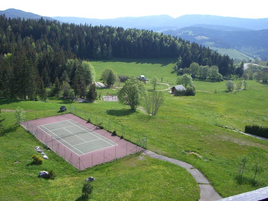Vue du balcon en été