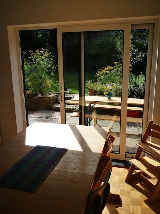 Sunny west facing dining room