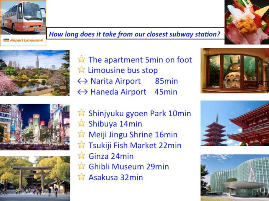 Great location for sightseeing spots!
Easy access!