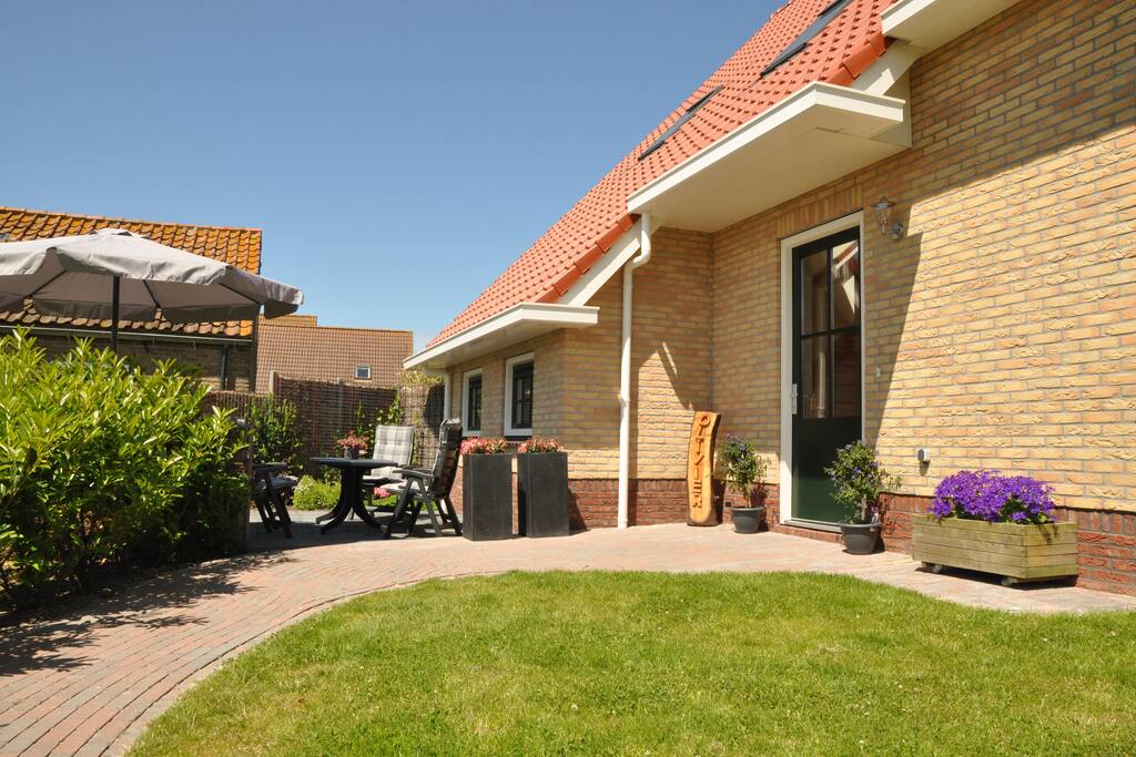 Terras en tuin en entre Olivier