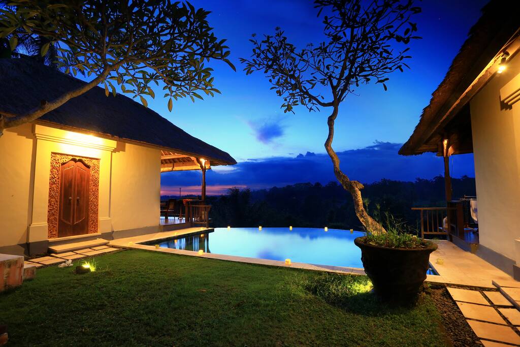 Garden and sharing pool