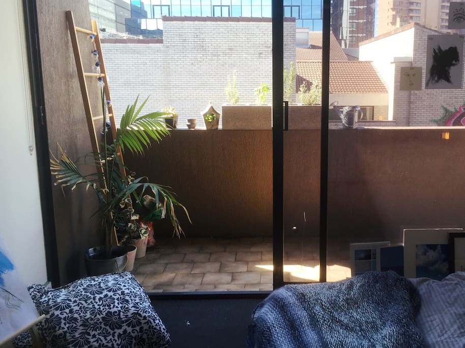 Bedroom balcony (ft garden!)