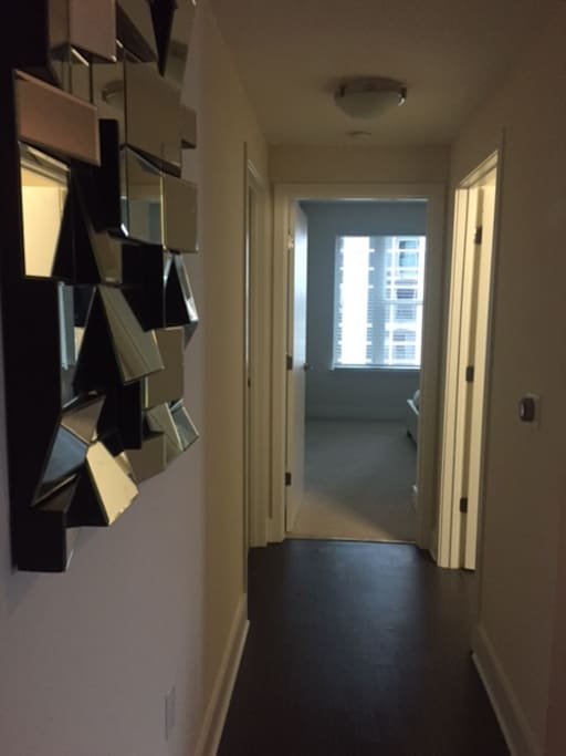Foyer into the private room