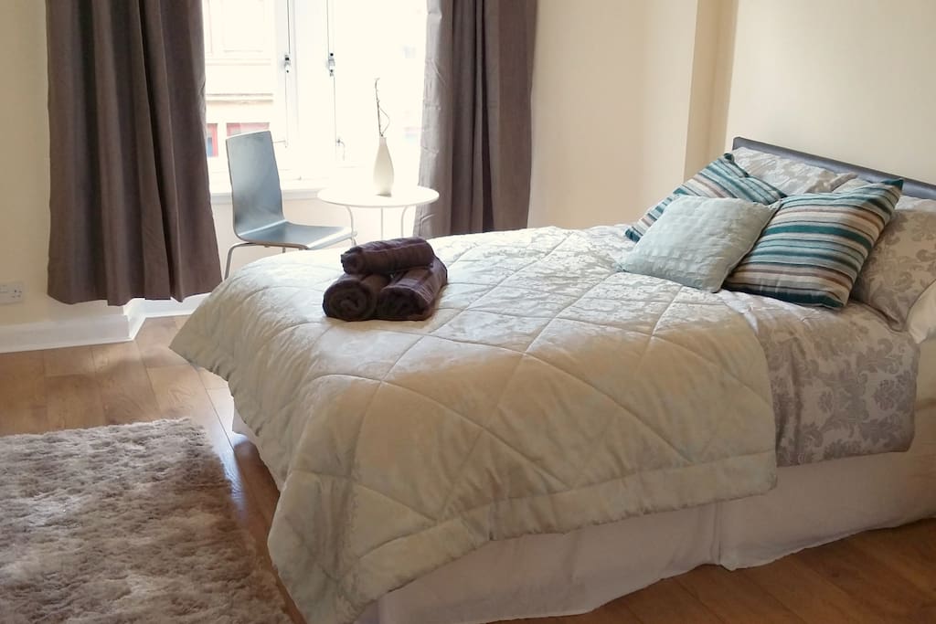 Large, bright master bedroom