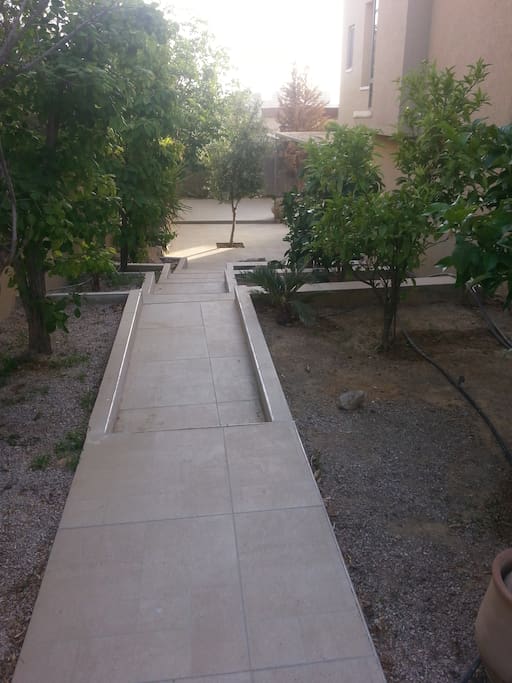 Private enterance and path