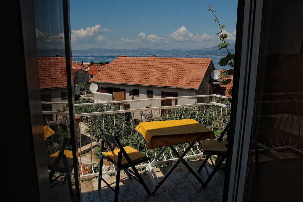 view from the balcony