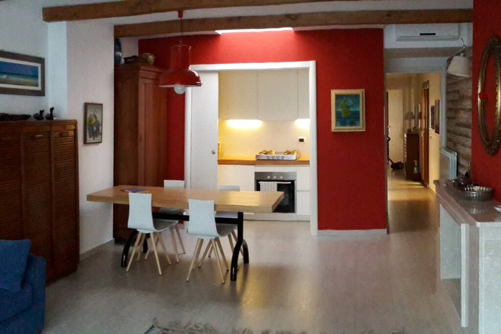 The living room receives sun light all the day.
