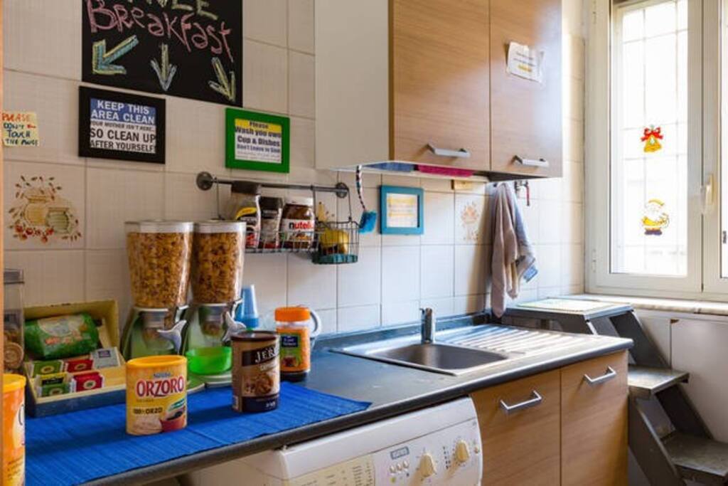 Well Furnished Kitchen that you can use to cook your own meals ;-) ...and Some Snack Cornflackes Coffee Tea For Our Guest ;-)
