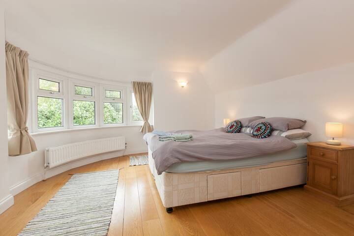 Bedroom two, king size bed which separates into two singles when requested.
