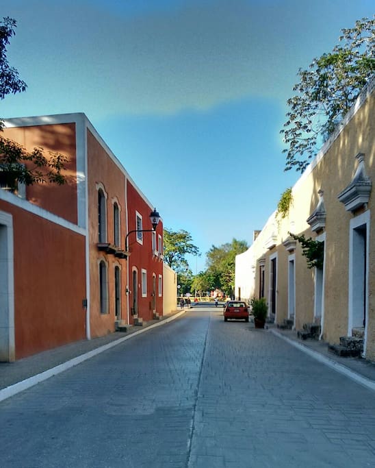 Famous Calzada de los Frailes 3 blocks from Casa Sisal