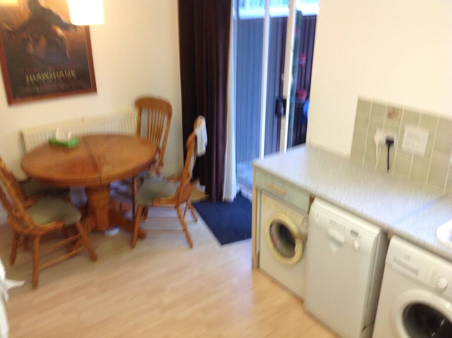 Kitchen and dining area