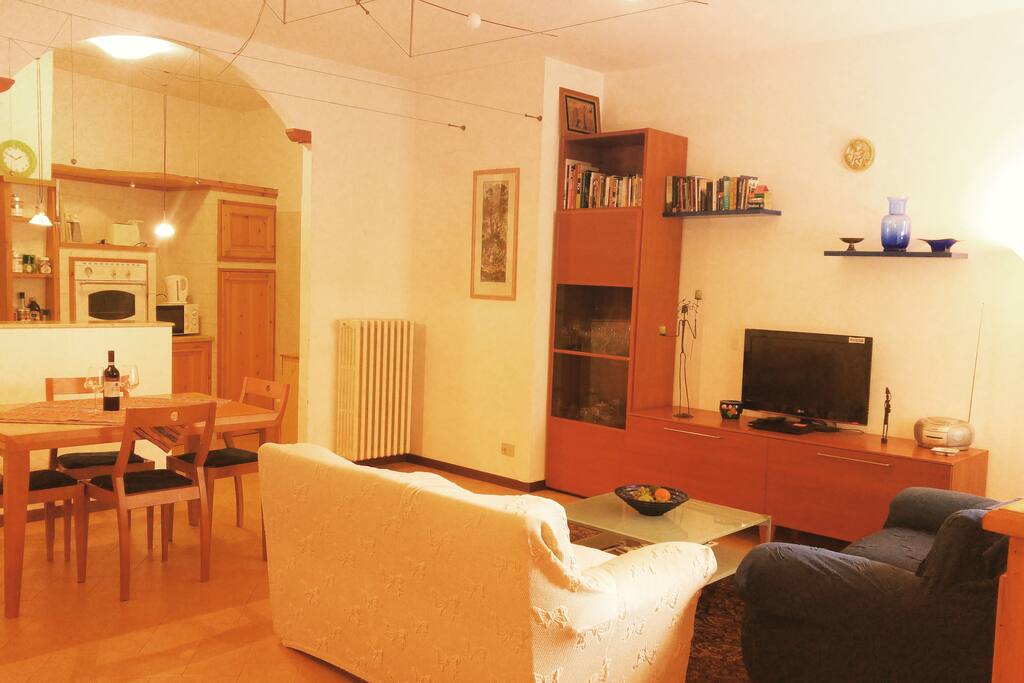 Open plan lounge, dining room kitchen. Homely and luxurious with flat screen TV, DVD player, selection of CDs, DVDs and novels.