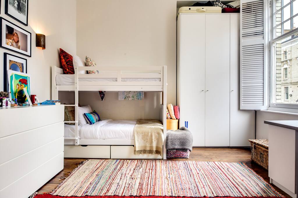 Second bedroom with comfortable bunk beds