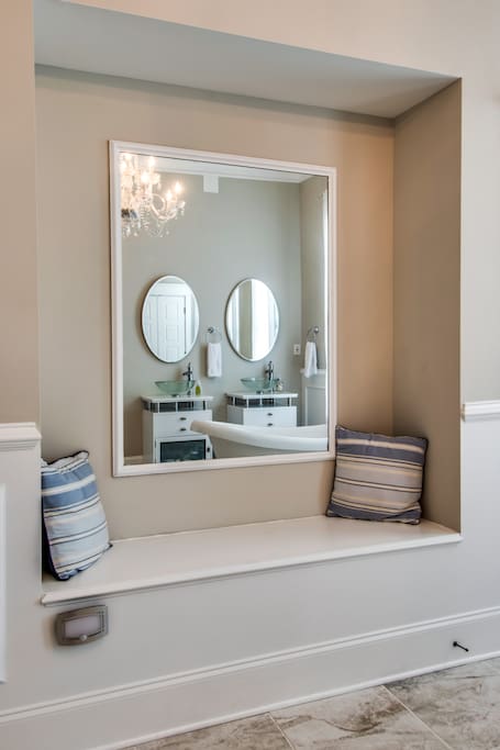 Mirror inside bathroom