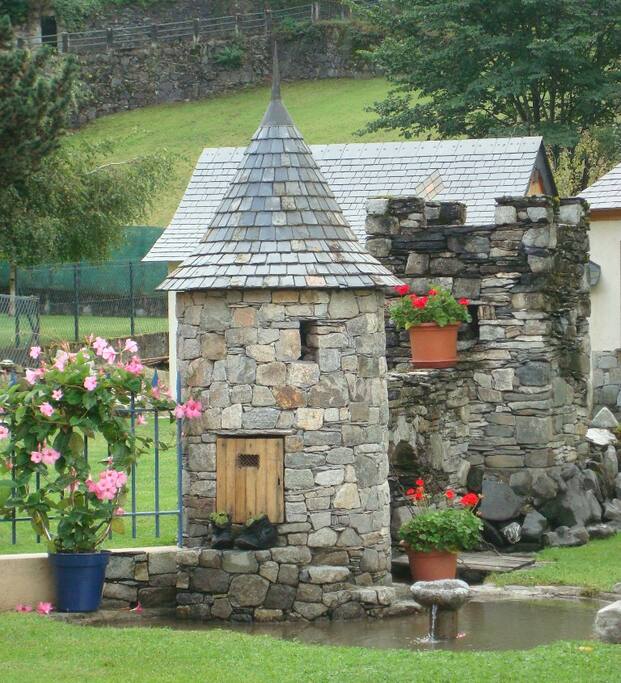 dans le jardin