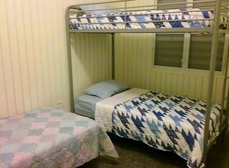 THIS LISTING (C) is to reserve 1 BED in this Shared Bunk-Bed room.
If you want to reserve another bed in this room, please go to Listings
"D & E" and reserve separately.