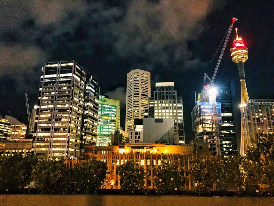 Actual city view from huge balcony