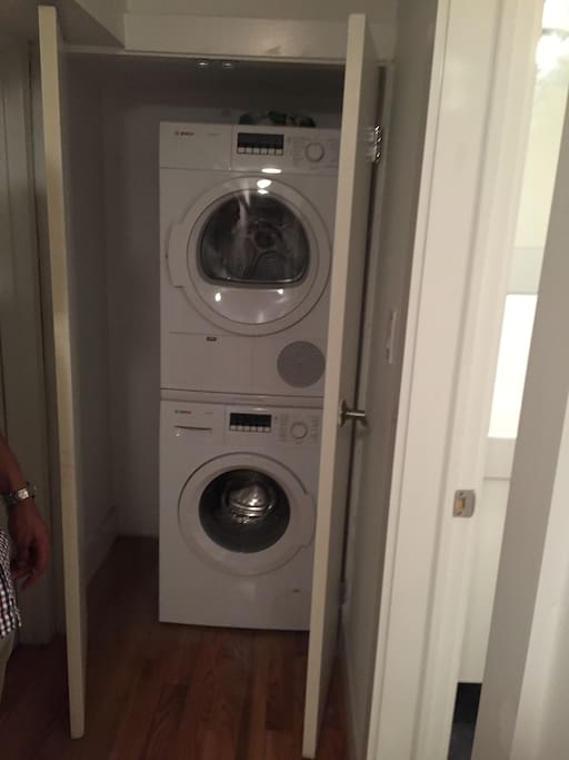 The washer and dryer