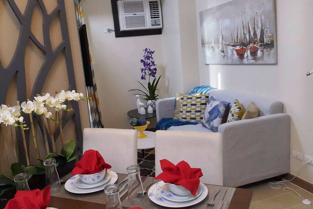 With enough space to receive guests for dinner or luncheon