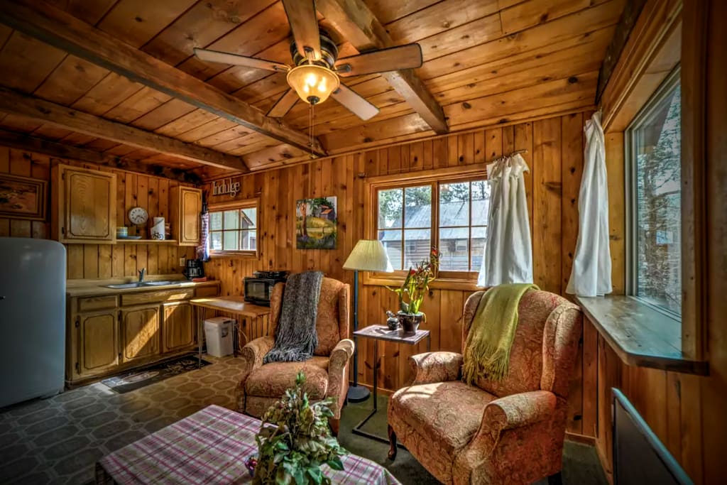 Comfy recliners in living area.