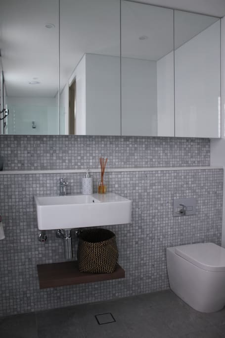 Private bathroom with shower