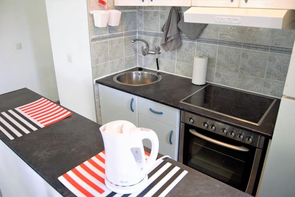 Fully equipped kitchen for self catering