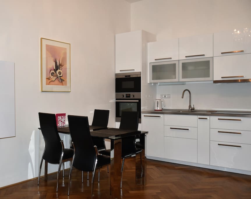 Living room + kitchen