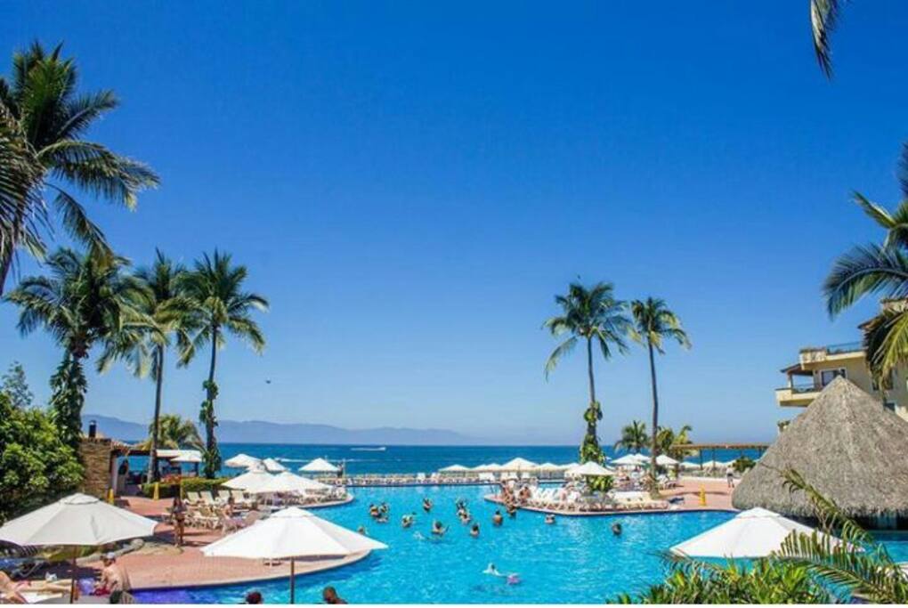 Pool area.