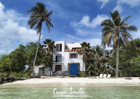 Casa Tinti,  pokoje w domku na plaży Wyspa Tintipan